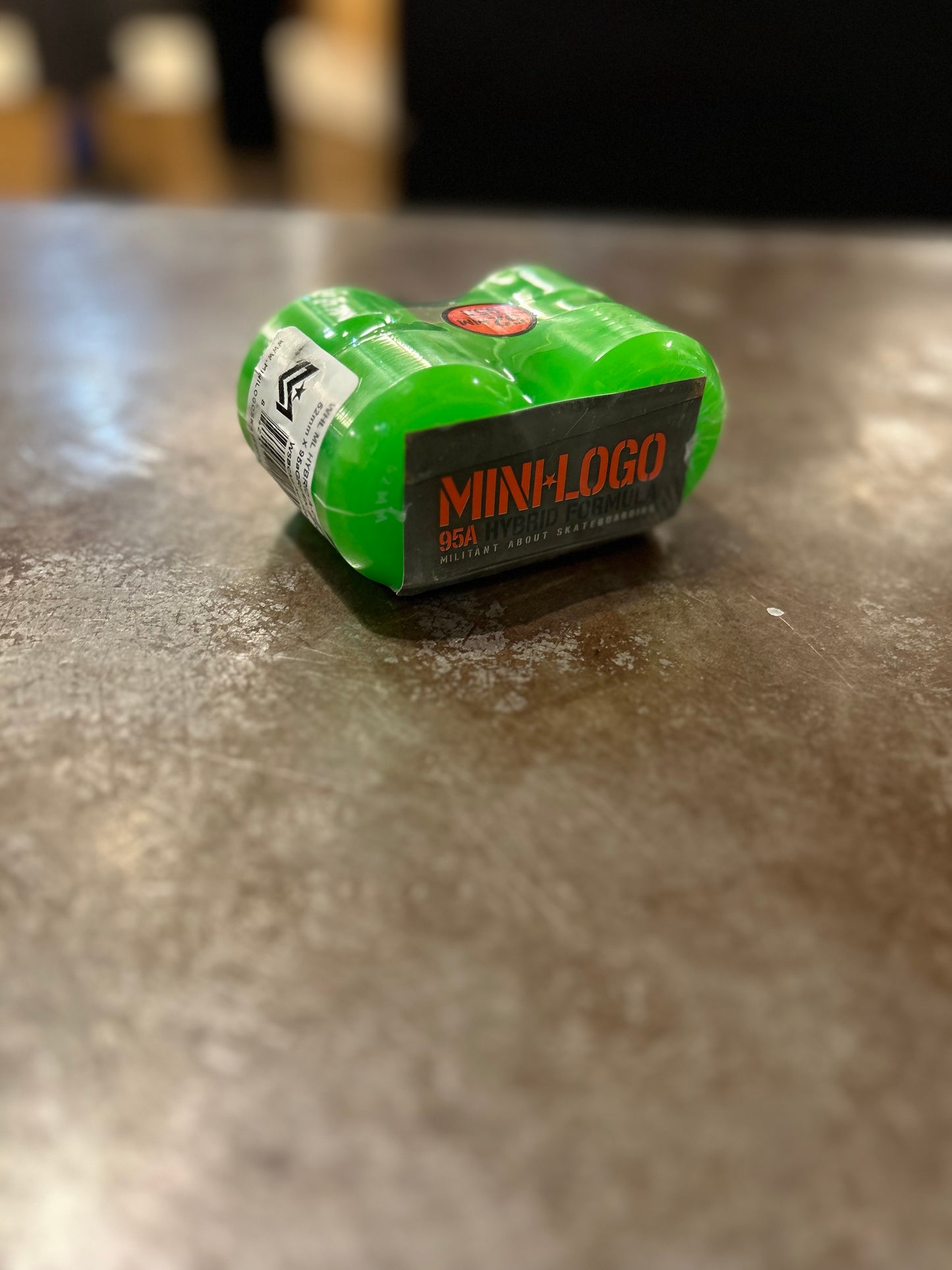 Mini Logo Green Wheels