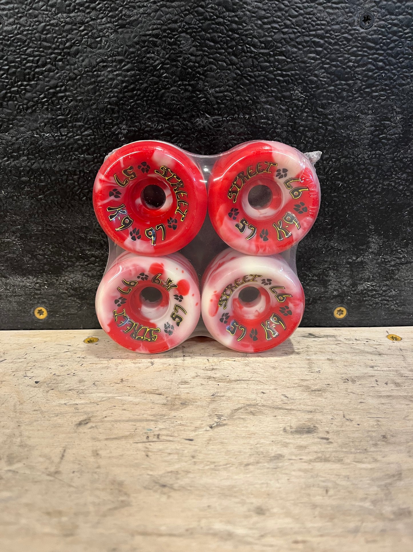 Dogtown K9 Red White Swirl 57mm 97A