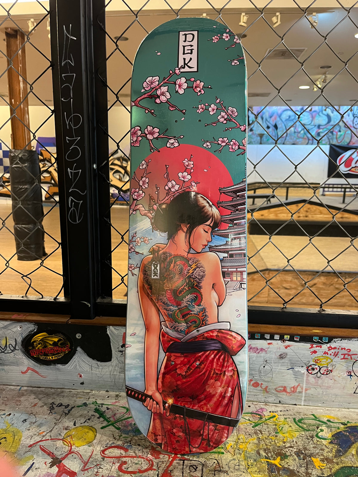 DGK Japanese Sword Lady 8.25 Skateboard Deck