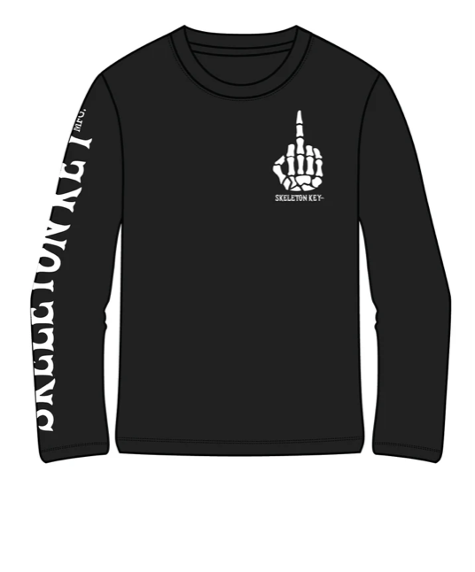 Skeleton Key "With All Due Respect" Long Sleeve Tee