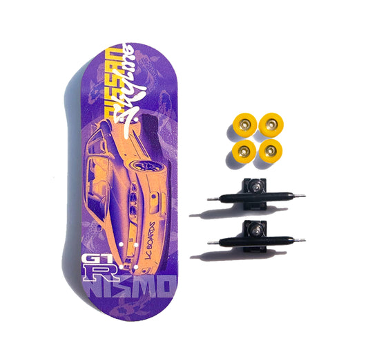 LC BOARDS 98X34 COMPLETE GARAGE SERIES SKYLINE GRAPHIC FOAM GRIP TAPE