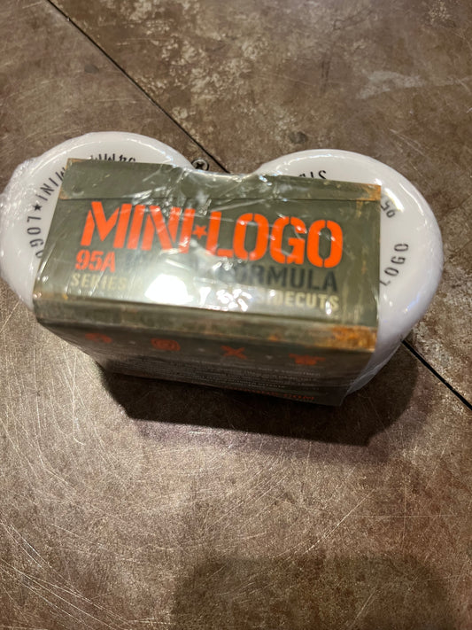 Mini Logo 95A 54mm White Wheels