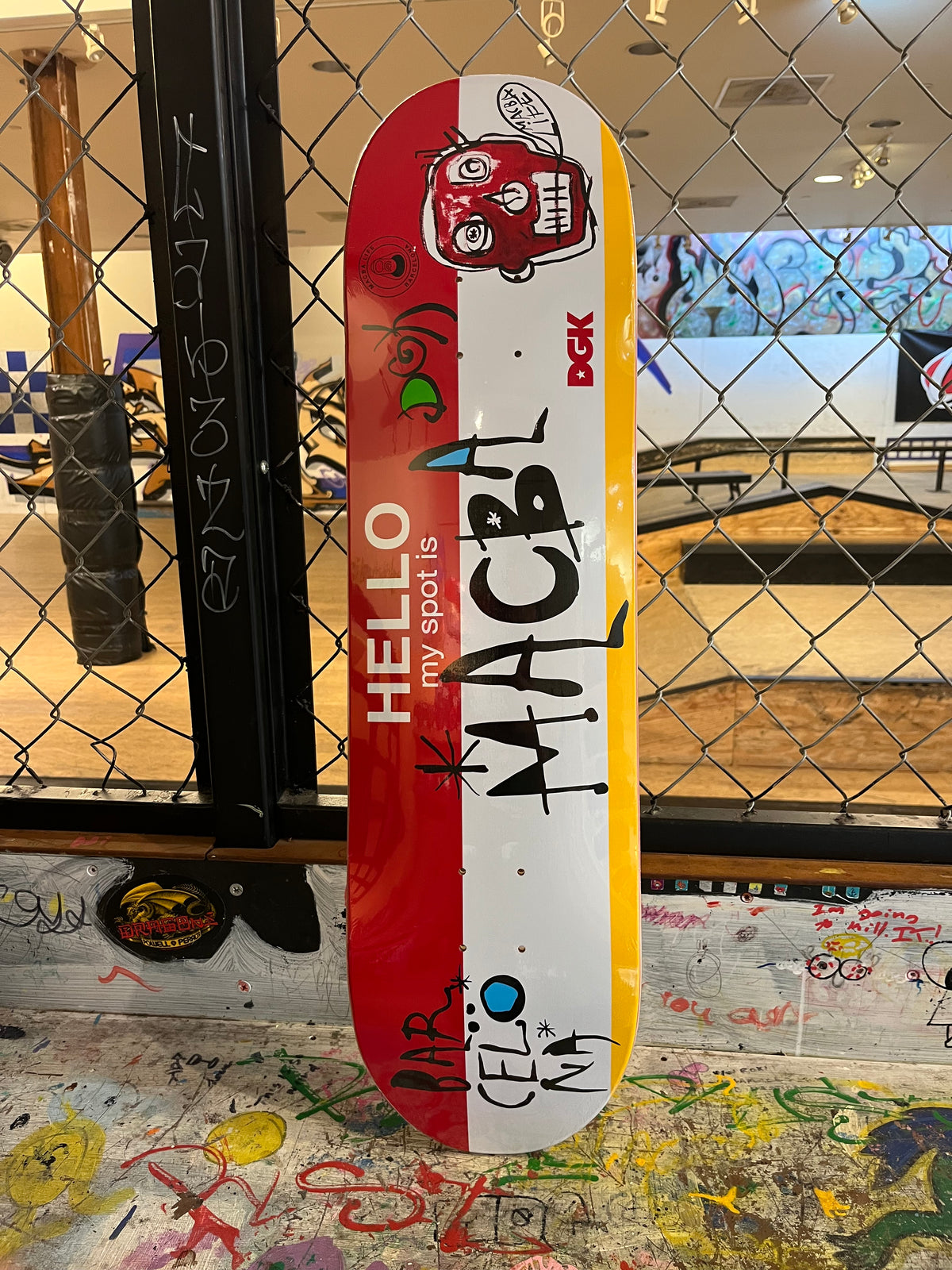 DGK Skateboard MY SPOT IS MACBA 8.25