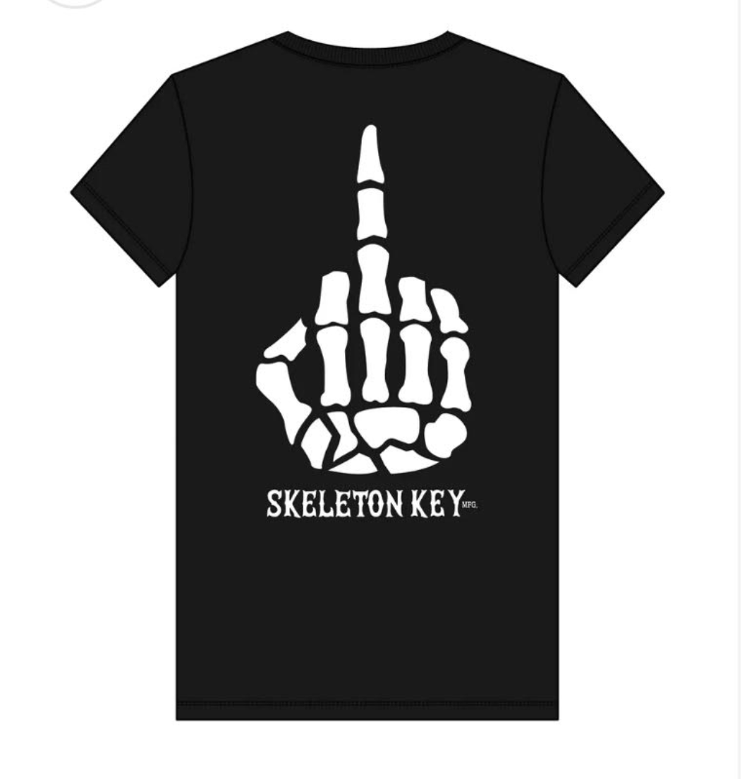 Short Sleeve Skeleton Key With All Due Respect